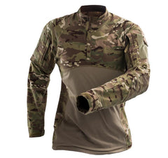 Tactical Shirt Long Sleeve Top Camo Airsoft Outdoor Sports Combat Shirt