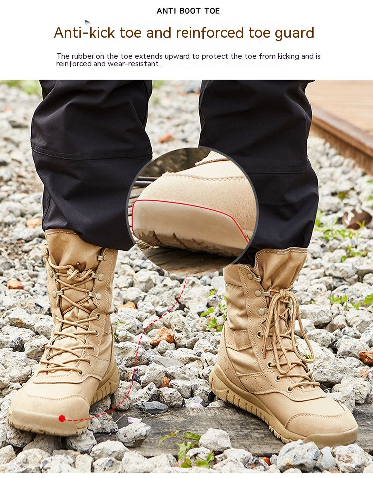 Summer Yulong Combat Boots Outdoor Climbing Boots Tactical Desert Boots