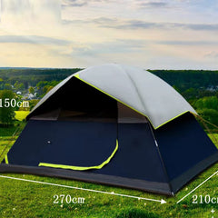 4 Person Black Coated Darkroom Tent For Camping Family Backpacking Tents