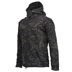 Men's Fashion Blazer Sharkskin Tactical Jacket