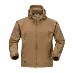 Tactical Men Soft Shell Jacket Military Hooded Coat
