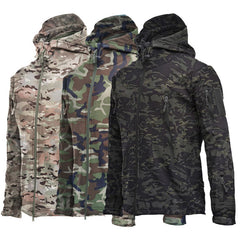 Men's Fashion Blazer Sharkskin Tactical Jacket
