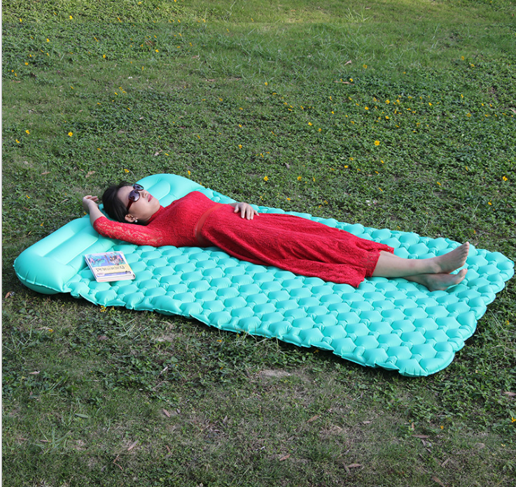 Tent Air Camping Mats Inflatable Cushion Double Outdoor 2 person Picnic Beach Two Plaid Blanket baby Pad Home Rest Soft Mattress