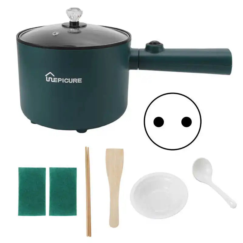 1.8L Electric Hot Pot Large Capacity Multifunction Electric Hot Pot Cooker Non-Stick Hot Pot for Frying Deep Frying Steaming