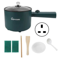 1.8L Electric Hot Pot Large Capacity Multifunction Electric Hot Pot Cooker Non-Stick Hot Pot for Frying Deep Frying Steaming